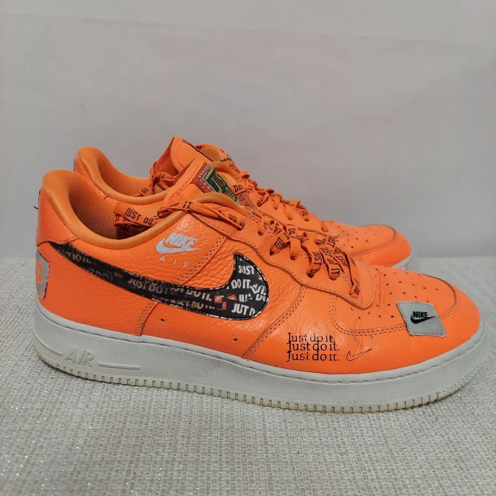 Nike Air Force 1 Low Just Do It Orange 2018 AR7719-800 Men's Size 11
